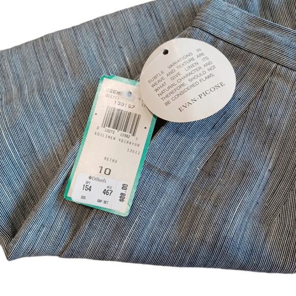 Vintage EVAN PICONE Linen Blend SKIRT SIZE 10 ***NEW WITH TAGS!*** - Picture 4 of 8